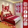 Decorações de Celebração de Casamento para o Quarto dos Noivos, Nova Casa, Sala de Estar, Guirlanda de Palavras Felizes de Veludo, Parede de Fundo, Conjunto de Decoração para Quarto de Casamento