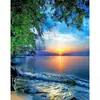 Kit de pintura de diamantes 5D DIY transfronterizo nuevo, punto de cruz con diamantes completos, serie de paisajes, exclusivo de comercio exterior para suministro de fabricantes