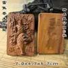 Colgante de azufaifo alcanzado por un rayo con Zhao Gongming montando un tigre, exquisita escultura en relieve, colgante del dios marcial de la riqueza
