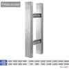 Manija de Puerta Estilo Chino Manija de Puerta de Vidrio Grabado Acero Inoxidable Engrosado Puerta de Madera Manija Xiangyun Tubo Cuadrado Tirador Grande