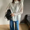 Camisa de manga larga con cuello alto y volantes estilo chino para mujer, nuevo modelo de otoño 2026, top elegante y favorecedor