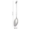 Cantimplora de acero inoxidable directa de fábrica cuchara pública punto buffet cuchara de comida pública cuchara de comida de hotel fuga de comida