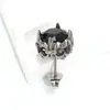 Estilo Japonés y Coreano Ins Personalizados Moda Retro Redondos Zirconia Pendientes Nicho Alta Gama Unisex Pendientes Pendientes