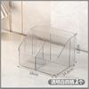 Caja de almacenamiento de cosméticos de escritorio, caja de plástico transparente, compartimento para lápiz labial, barril para brochas de maquillaje, soporte para bolígrafo acrílico