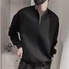 Sudadera con media cremallera para hombre, estilo moderno y nuevo, camiseta informal de manga larga para primavera y otoño.