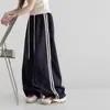 Calça de Moletom Feminina Primavera e Outono 2026 Nova Moda Estilo Coreano Casual Solta para Crianças Maiores Transfronteiriça