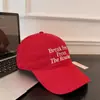 Boné de Beisebol Macio Doce Bordado Azul Inglês Off-White com Aba Larga Que Faz o Rosto Parecer Menor, Novo Modelo 2026, Unissex