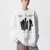Sudadera unisex con estampado de personaje retro americano, cuello redondo, marca de moda de otoño, top pullover holgado y versátil para parejas