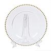 Plato de Vidrio con Perlas Doradas Creativo para el Hogar Grande Plateado con Puntos de Perlas Resistente al Calor Plato para Frutas Salvamanteles con Perlas Vajilla Plato al por Mayor