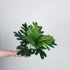 Planta Artificial Folhas de Taro Folhas Listradas Planta Verde Falsa Cenário de Micro Paisagismo Arranjo de Plantas Parede de Plantas Arranjo de Flores de Chão Paisagismo Material de Folha