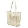 Bolsa de Malla Plegable para Playa Gran Capacidad Impermeable a Prueba de Arena Bolso de Hombro Tipo Tote para Mujer Bolso de Mano para Viajes al Aire Libre de Verano
