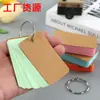 Comércio Exterior Caderno Portátil Multicolorido Livro de Vocabulário de Bolso Cartão Caderno de Folhas Soltas Fofo Criativo Bloco de Notas com Argola