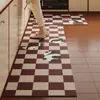 Alfombra de Cocina Estilo Dibujos Animados Absorbente de Agua y Resistente a la Suciedad Suave Alfombra de Piso de Barro Diatomeas Separación de Seco y Húmedo para el Hogar Felpudo Antideslizante para Cabello