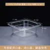 Contenedores Transparentes de Acrílico para Porciones de Mermelada, Gelatina de Hielo, Ensalada de Frutas, Gelatina de Coco Perlado, Uso Comercial en Tiendas de Té con Leche, Tapa Abatible