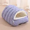 Cama Cálida para Gatos Mascotas, Escondite Cerrado para Gatos, Cama para Gatos y Perros, Recinto Grueso Cálido para Mascotas, Cama de Algodón, En Stock