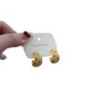 Nuevos Pendientes de Medio Anillo con Puntos de Ola Amarillo Leche y Gotas de Aceite de Principios de Primavera Pendientes Elegantes Avanzados Pendientes Únicos para Mujer
