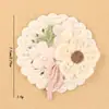 Algodão Renda Branco Leite Tecido Infantil Laço Orelha de Coelho Rosa Fofo Novo Doce Feito à Mão DIY Acessórios para Roupas