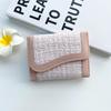Cartera Xiangfeng Estilo Coreano Gran Capacidad para Billetes para Damas Estudiantes Color Puro Simple Chic Estilo K Gran Cantidad en Stock