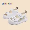 Sapatos de Verão para Crianças, Antiderrapantes, com Solado Macio, Leves, Proteção para os Dedos, Anti-Impacto, para Meninos e Meninas, Sapatos para Bebês e Crianças Pequenas, Sandálias, 1-3 Anos
