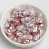 Ding Yi Duas Cores Barroco Lua Fria Galvanizado ABS Imitação de Pérola Irregular Furo Reto Contas Soltas DIY Acessórios para Corrente de Celular