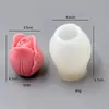 Vela Aromática Flor de Tulipa Molde de Silicone Flor Sabonete Artesanal Fondant Chocolate Assar Forma de Bolo