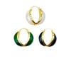 Pendientes de resina con diseño geométrico exagerado, estilo europeo y americano, ligeros, de lujo, de alta gama, con diseño de nicho personalizado, estilo retro, para primavera y verano, para mujer.