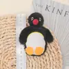 Muñeco de pingüino pingu de peluche de dibujos animados para competición de pesca, colgante para mochila, broche DIY, decoración para ropa, zapatos y calcetines