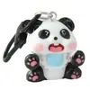 Llavero de Panda de Dibujos Animados Colgante Personalizado para Niños Regalo Encanto Linda para Mochila de Estudiante Llavero para Niñas Venta al por Mayor