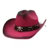 Aliexpress Nuevo Sombrero de Pescador de Verano para Hombres y Mujeres Copa Dura Recta Sombrero de Paja Vaquero Protección Solar Sombrero para el Sol Estilo Étnico