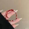Sencilla Pulsera Ruyi Tejida a Mano de Alta Gama Antigua Moda Colorida con Cuentas Pulsera Fina Nicho Joyería Vintage