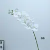 Flor de Falenopsis Artificial Táctil de Película de Una Rama y 9 Cabezas Adornos de Decoración para el Hogar y la Boda Venta al por Mayor de Flores Artificiales de Gama Alta