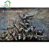 2021 exterior Fibra de Vidrio Cultura Comunicación pared de fondo Figura de Guerra relieve escultura histórica revolucionaria