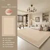 Tapete para Sala de Estar, Estilo Retrô Creme, Lavável, Limpável, Tapete Impermeável para Sofá, Tapete de Chão para Quarto, Tapete de Alta Qualidade Resistente a Manchas para Cabeceira