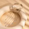 Colección de Pulseras de Brazo, Pulseras Abiertas Metálicas con Flor y Borla Transfronterizas Europeas y Americanas para Mujer, Moda Personalizada, Accesorios de Estilo Marino Sencillo