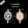 Novos Acessórios de Decoração para Sapatos com Strass, Fivelas de Sapato de Metal, Flores para Sapatos, Sandálias, Laços, Elementos Decorativos no Meio, Fivelas de Sapato Femininas