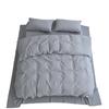 Conjunto de Quatro Peças de Algodão Tingido em Fio Penteado Sirospun Algodão Lavado 4 Capas de Edredom de Algodão Lençol de Cama Roupa de Cama de Alta Qualidade para Casa de Temporada
