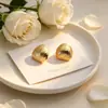 Aretes Metálicos Texturizados Retro Personalizados con Varios Estilos a Elegir, Estilo Ligero y Maduro, Aretes Sencillos para el Día a Día al por Mayor