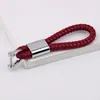 Pingente de Chave de Carro de Corda Trançada Criativo Metal Corda de Couro Chaveiro Acessórios de Couro para Carro Pingente de Chave