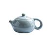 Tetera Ruyao Tianqing Patrón Ala de Cicada Piezas Abiertas Xi Shi Shi Shipa Olla Lateral Tapa de Olla Levantar Lata Accesorios para Juego de Té de Porcelana Ru