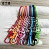 Pintura de color apertura con cadena 3 puntos hebilla boca de pez accesorios de joyería hebilla de joyería de muñeca colgante llavero hebilla de perro