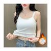 Lo más fácil para Ropa Interior de Abajo Térmica de Invierno, Top de Terciopelo de una Pieza a Prueba de Frío, Chaleco Cálido Popular de Invierno para Mujer, Forrado de Felpa y Engrosado