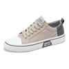 Zapatos de Lona Urbanos de Moda de Cuatro Estaciones para Hombre, Zapatos Bajos con Cordones, Zapatos Planos, Estilo Coreano, Zapatos Casuales para Estudiante, Talla Grande
