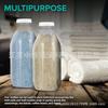 Taza de leche de vidrio transparente para niños 1000ml gran capacidad taza de leche de soja con trabajadores de oficina botella de mermelada yogur