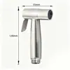Pistola rociadora de inodoro con grifo de una entrada y dos salidas, llave de ángulo totalmente de cobre, pistola de agua a alta presión, juego de inodoro para baño