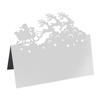 Fiesta de Navidad Transfronteriza Estéreo Tarjeta de Mesa Reno Láser Calado Santa Claus Tarjeta de Asiento Fábrica en stock Venta al por mayor