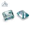 Gema artificial Diamante Mosan azul mar esmeralda piedra desnuda color primario grado VVS con GRA suministro directo de fabricantes una generación de cabello