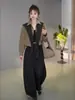 Chal de punto estilo Hong Kong retro con manga larga para mujer, nueva colección de otoño 2026, corte holgado, adelgazante, top versátil y elegante