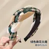 Diadema dulce a cuadros de dopamina para mujer, fresca y casual para el uso diario, diadema de corona alta para maquillaje y lavado de cara, accesorio para el cabello