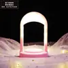 Caixa de Música Redonda com Luzes, Acessórios Criativos Feitos à Mão para Luz Noturna, Presente Criativo para Namorada no Dia dos Namorados Chinês