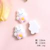Decoración creativa de animal oso conejo tela tejida al por mayor casera diy cuerda para el pelo accesorios para el pelo funda de teléfono parche para refrigerador
